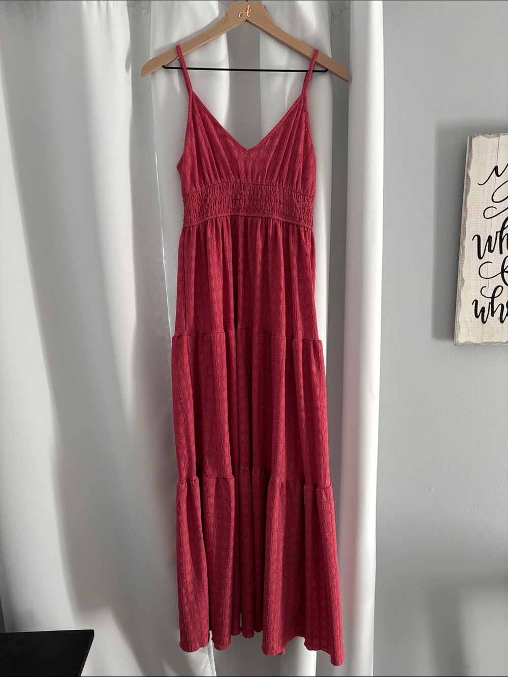 Women's V-Neck Tiered Maxi Dress